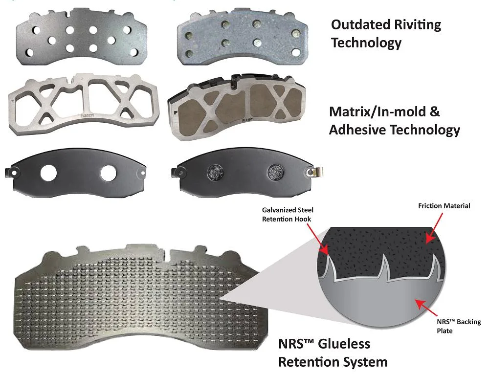 Stamping A235b Steel Backing Plate Brake Pads for Passanger Cars